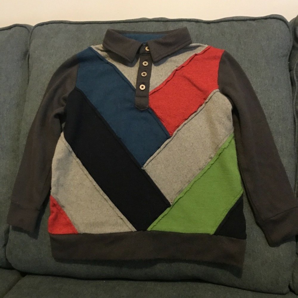 Fore!! Axel & Hudson Patchwork Chevron Polo